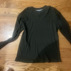 Men's Dark Green Long Sleeve Shirt